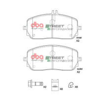 Brake Pads Street Performance | Front Axle