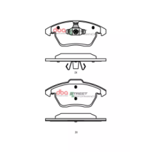 Brake Pads Street Performance | Front Axle