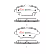 Brake Pads Street Performance | Front Axle