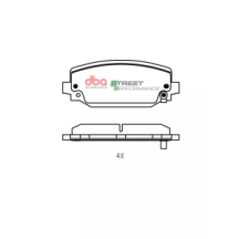 Brake Pads Street Performance | Rear Axle