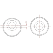 Fr Ctl Arm Lower Rear Kit (80 duro/ShA)