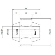 EV6 Front LCA Inner Rear Bush Kit Std (80 duro/ShA)