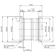Front Upper Inner Control Arm Bushes (80 duro/ShA)