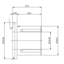 Fiat Ducato/Ram Promaster 250 Rear Leaf Spring Rear Eye Bush Kit (80 duro/ShA)