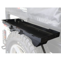 Spare wheel mounted shelf