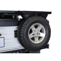 Spare wheel mounted shelf