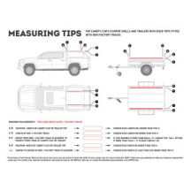 Truck Canopy or Trailer with OEM Track Slimline II Rack Kit / 1255mm(W) X 954mm(L)