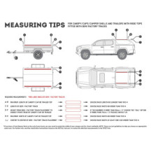 Truck Canopy or Trailer with OEM Track Slimline II Rack Kit / Tall / 1345mm(W) X 752mm(L)