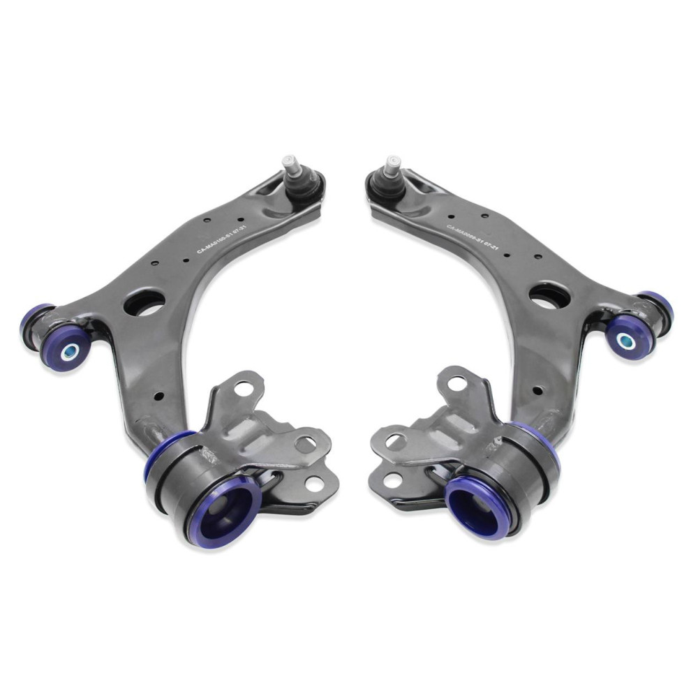10-14 Mazda3 Dianteiro Lower Braço de Suspensão Set w/ SP Casquilhos (80 duro/ShA)