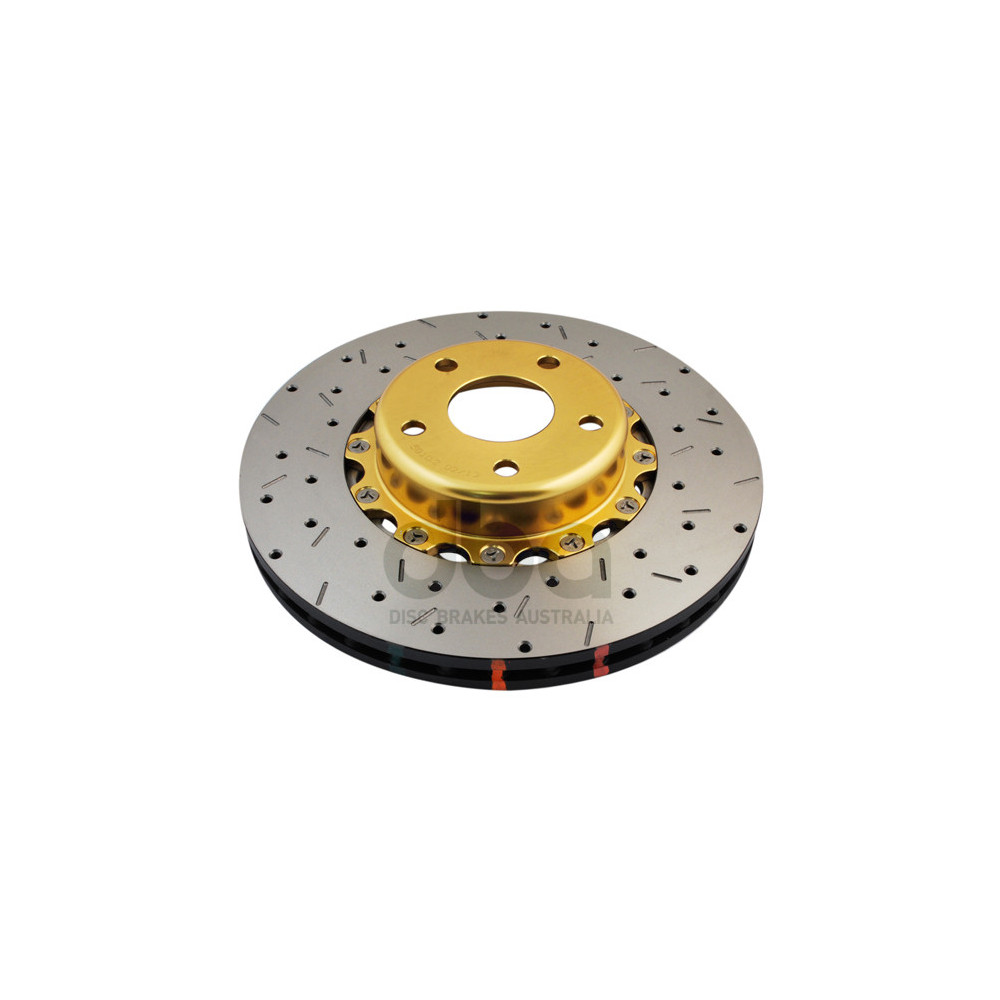 5000 series - Crossed Drilled & Slotted 2-Piece Gold Hat