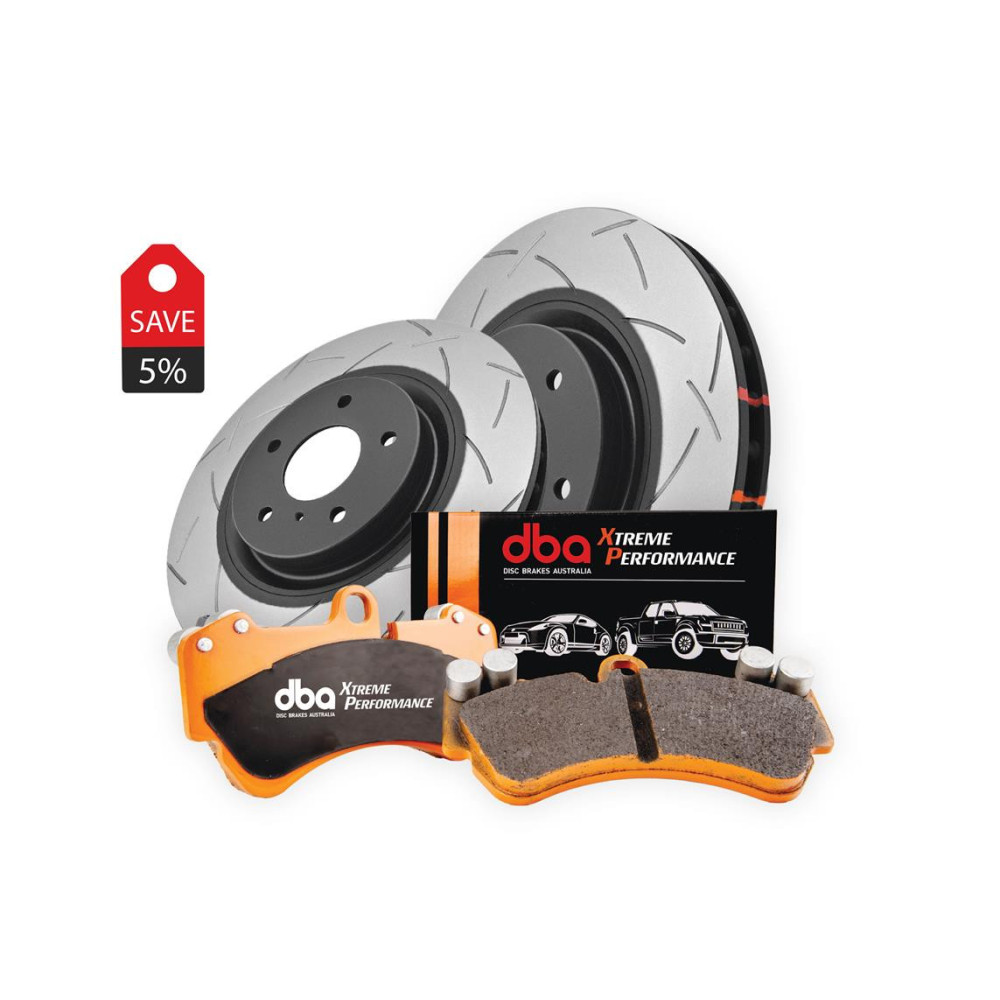 Brake Kit - 4000 Series T3 Slotted & Xtreme Performance Pastilhas de Travão (2x DBA42960S + DB8304XP)