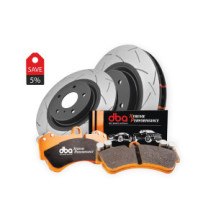 Brake Kit - 4000 Series T3 Slotted & Xtreme Performance Pastilhas de Travão (2x DBA42635S + DB2216XP)
