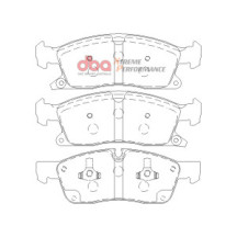 Brake Kit - 4000 Series T3 Slotted & Xtreme Performance Pastilhas de Travão (2x DBA42635S + DB2216XP)