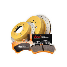 Brake Kit - 4000 Series T3 Slotted & Xtreme Performance Pastilhas de Travão (2x DBA4784XS + DB1199XP)