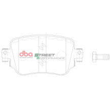 Brake Kit - Street Series T2 Slotted & Street Performance Pastilhas de Travão (2x DBA2814S + DB15009SP)