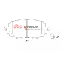 Brake Kit - 4000 Series T3 Slotted & Xtreme Performance Pastilhas de Travão (2x DBA42964S + DB2441XP)