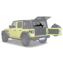 Jeep Wrangler JLU Cargo Molle Interior Shelf